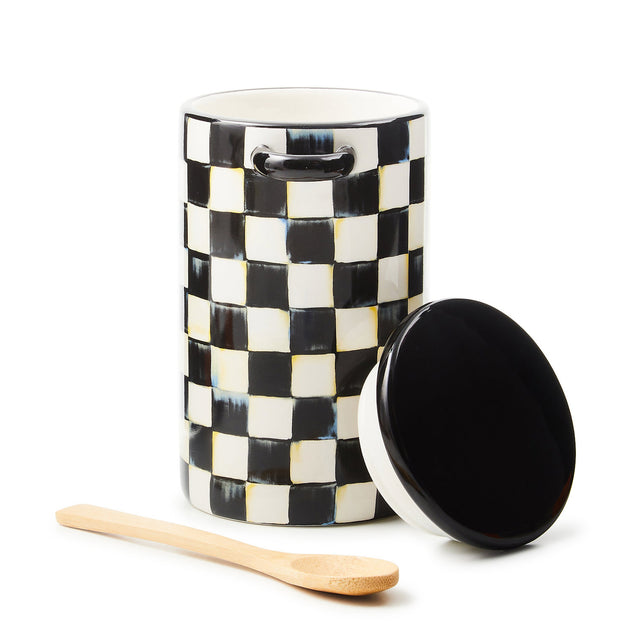 Mackenzie-Childs Courtly Check Farmhouse Canister