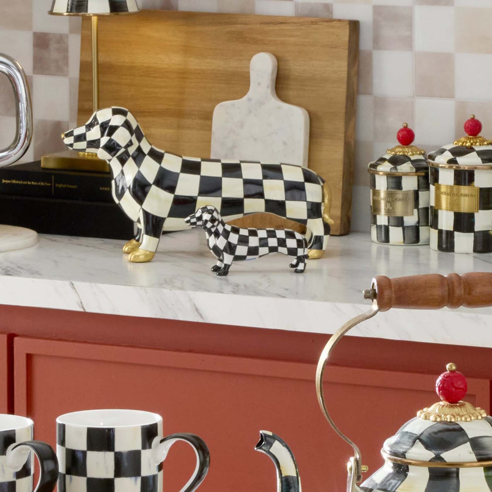 Mackenzie-Childs Dachshund Salt & Pepper Set – David Shuttle Ltd