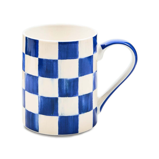 Mackenzie-Childs Royal Check Stoneware Mug