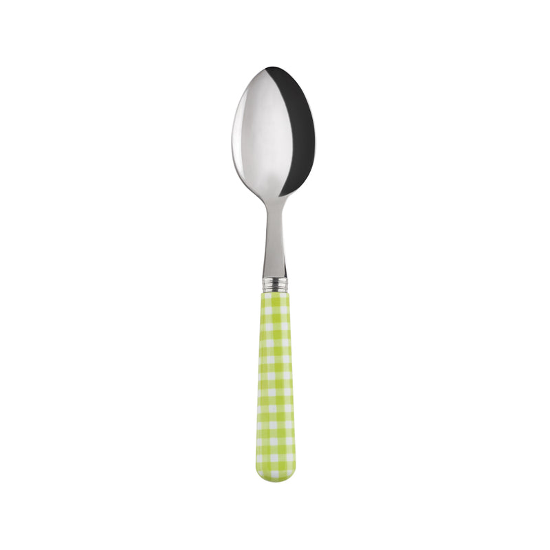 Sabre Gingham Lime 16cm Tea Spoon
