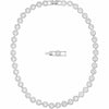 Swarovski Angelic All-Around Necklace, White, Rhodium Plated