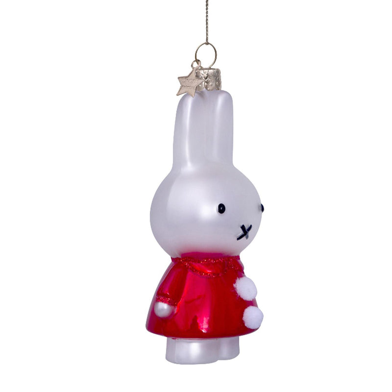 Vondels Nijntje/Miffy with Santa Dress Hanging Christmas Decoration