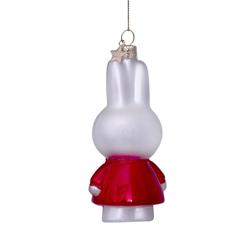Vondels Nijntje/Miffy with Santa Dress Hanging Christmas Decoration