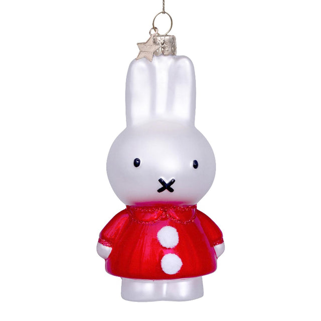 Vondels Nijntje/Miffy with Santa Dress Hanging Christmas Decoration