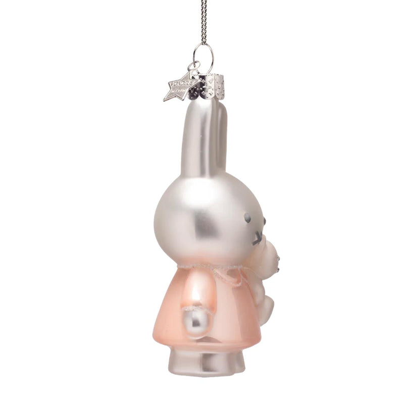 Vondels Miffy Baby Pink with Bear Ornament