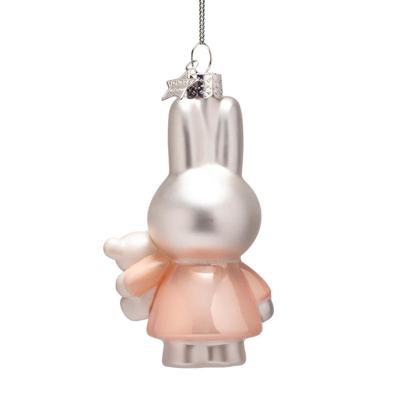 Vondels Miffy Baby Pink with Bear Ornament