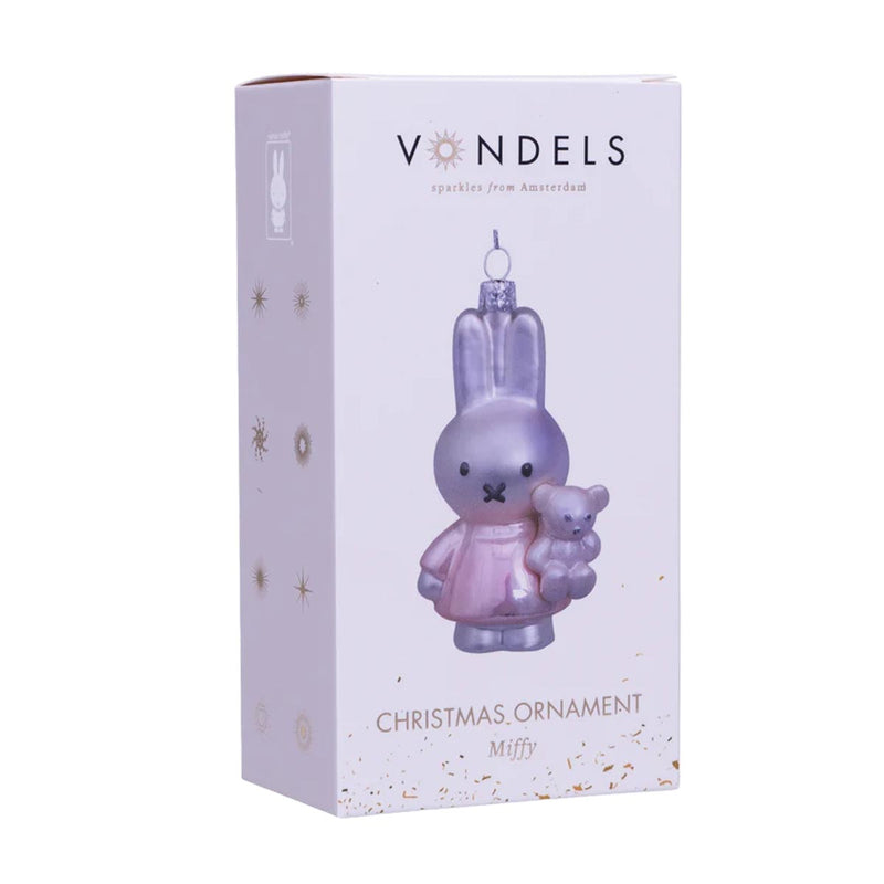 Vondels Miffy Baby Pink with Bear Ornament