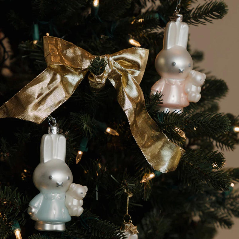 Vondels Miffy Baby Blue with Bear Ornament