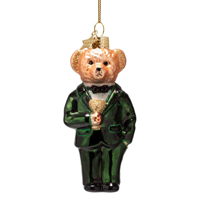 Vondels Green Bear Ornament