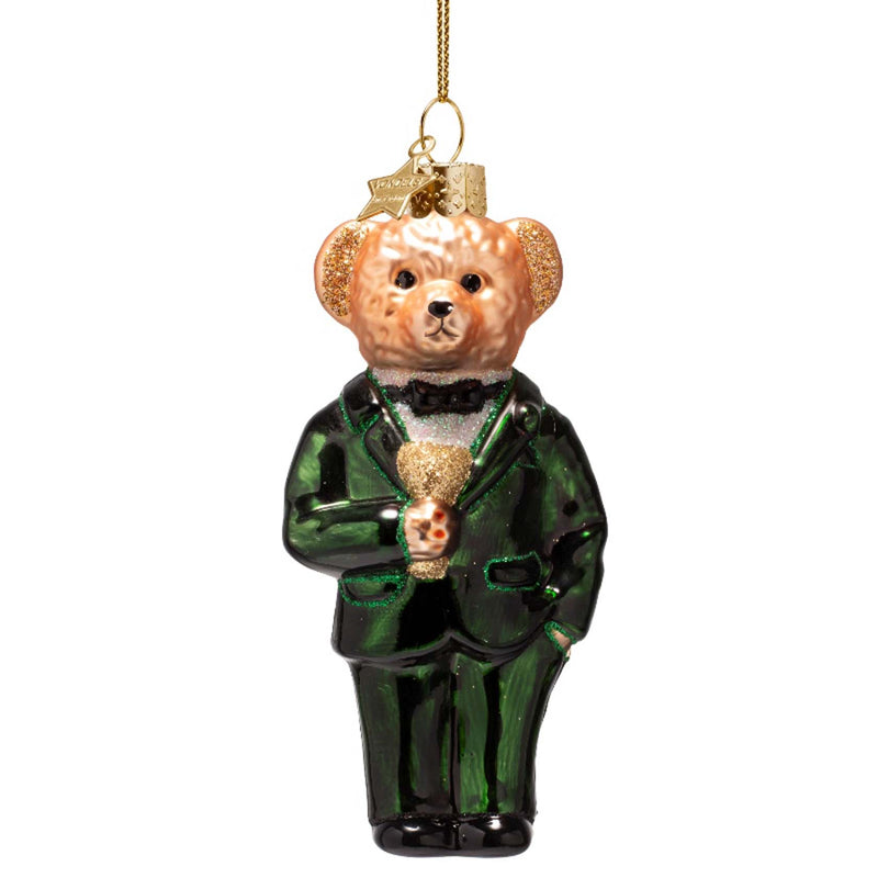 Vondels Green Bear Ornament