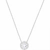 Swarovski Sparkling Crystal Necklace, White, Rhodium Plated