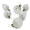 Mackenzie-Childs Crystal Palace Pearl Assorted Glass Hanging Ornaments, Set of 6