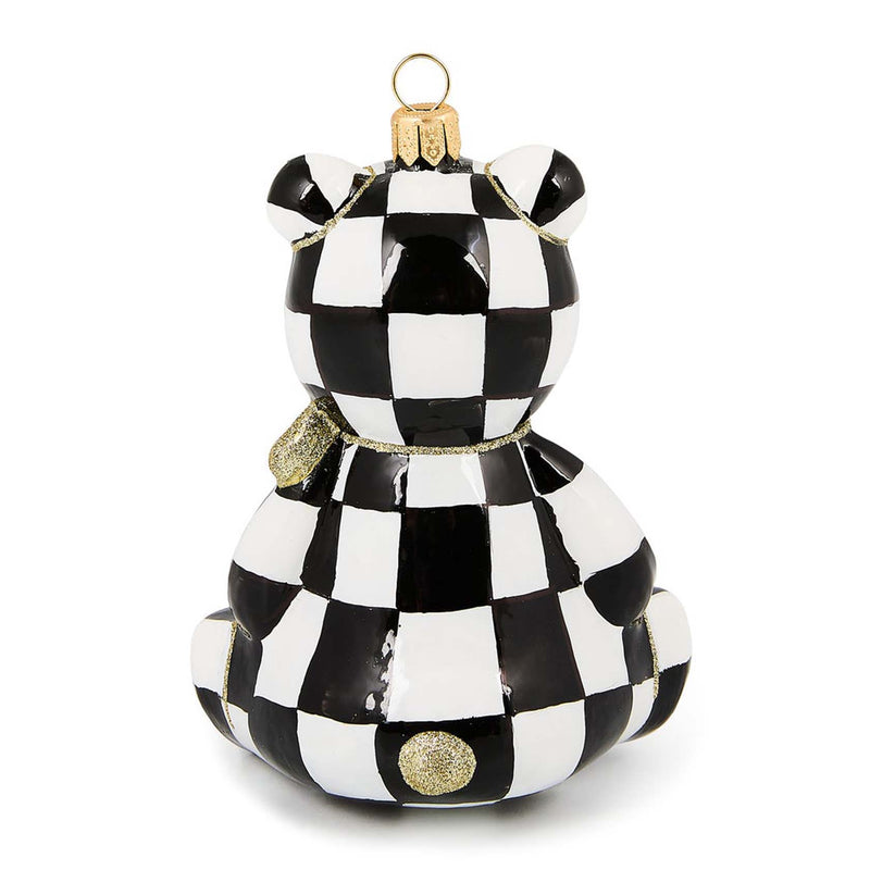 Mackenzie-Childs 2025 Courtly Bear Glass Ornament