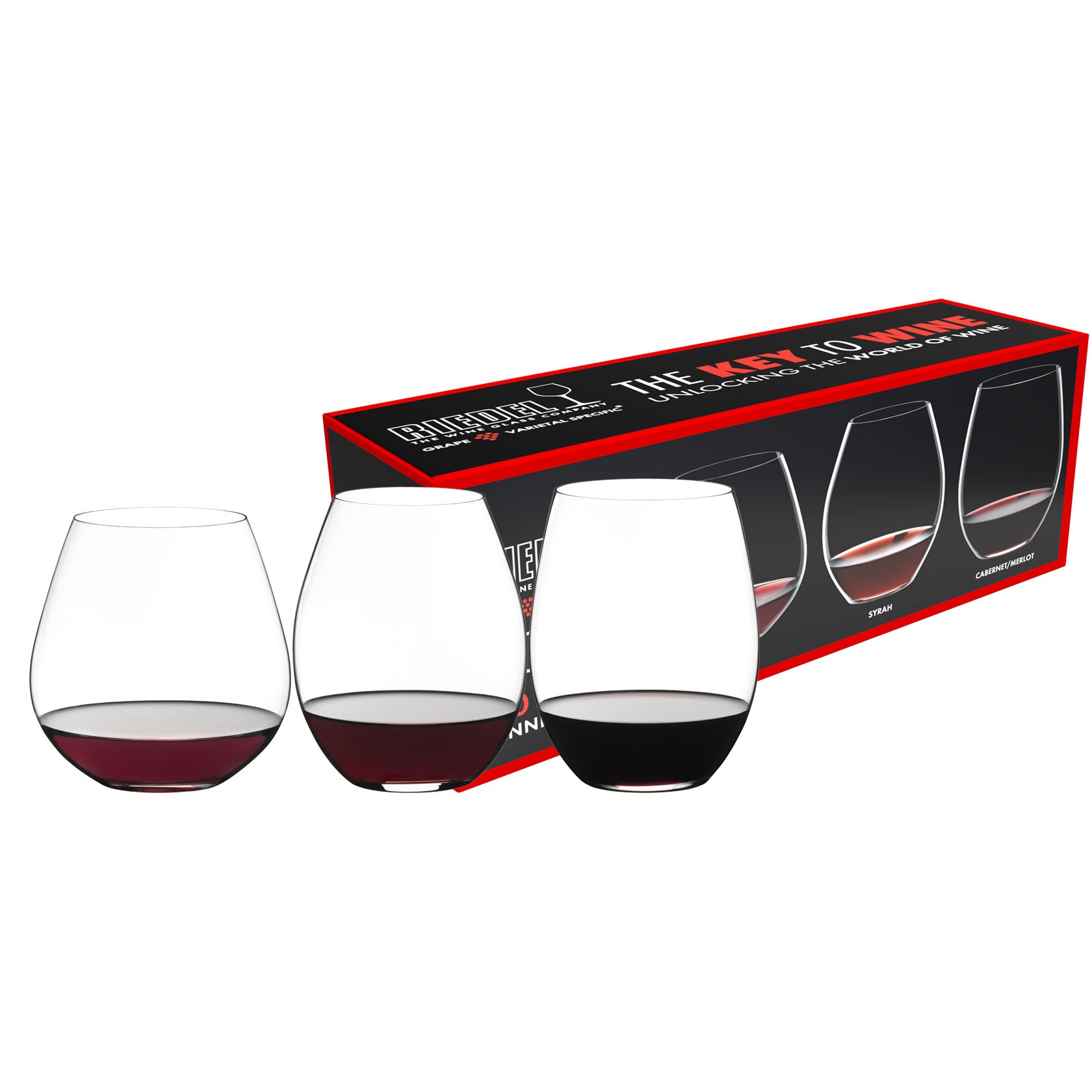 Riedel Crystal O Wine The Key To Wine Red Wine (Set of 3) – David