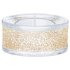 Swarovski Shimmer Tea Light Holder, Gold Tone