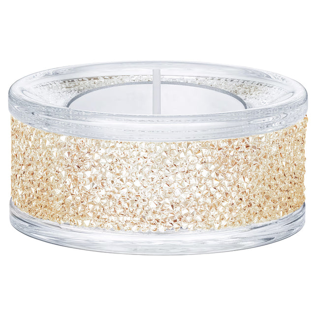 Swarovski Shimmer Tea Light Holder, Gold Tone