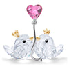 Swarovski Love Birds Pink Heart