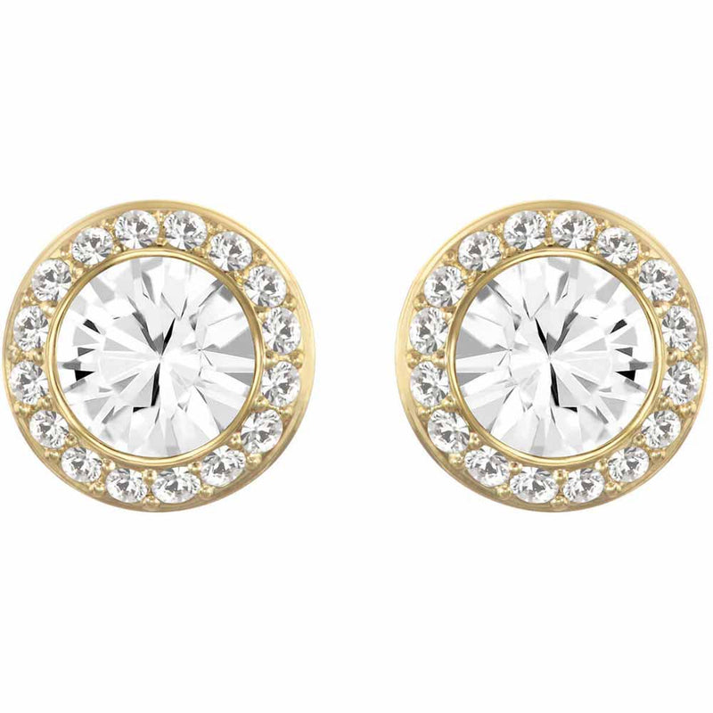 Swarovski Angelic Gold Round Stud Earrings 5505470