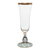 Mackenzie-Childs Sterling Check Champagne Flute 