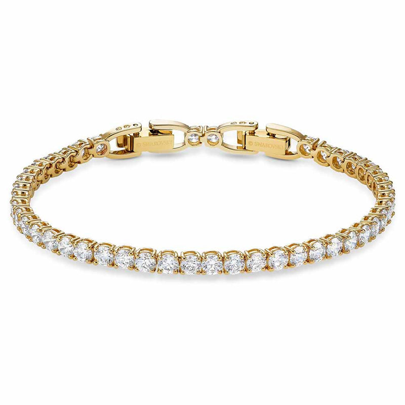Swarovski Tennis Deluxe Bracelet, Gold Plated