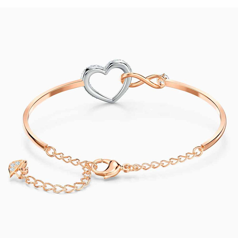 Swarovski Infinity Heart Bangle