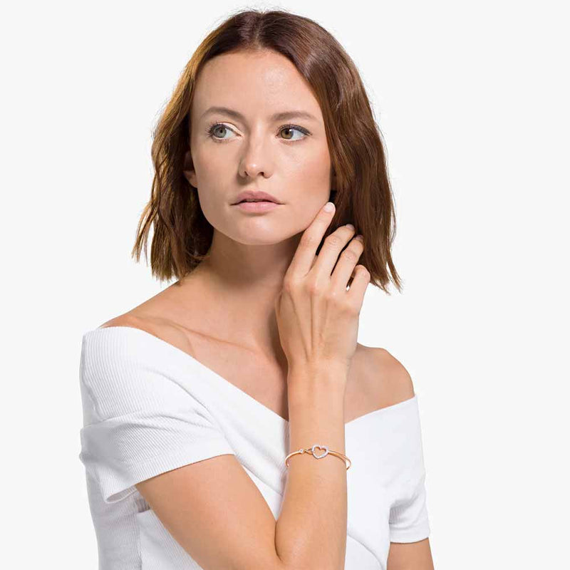 Swarovski Infinity Heart Bangle