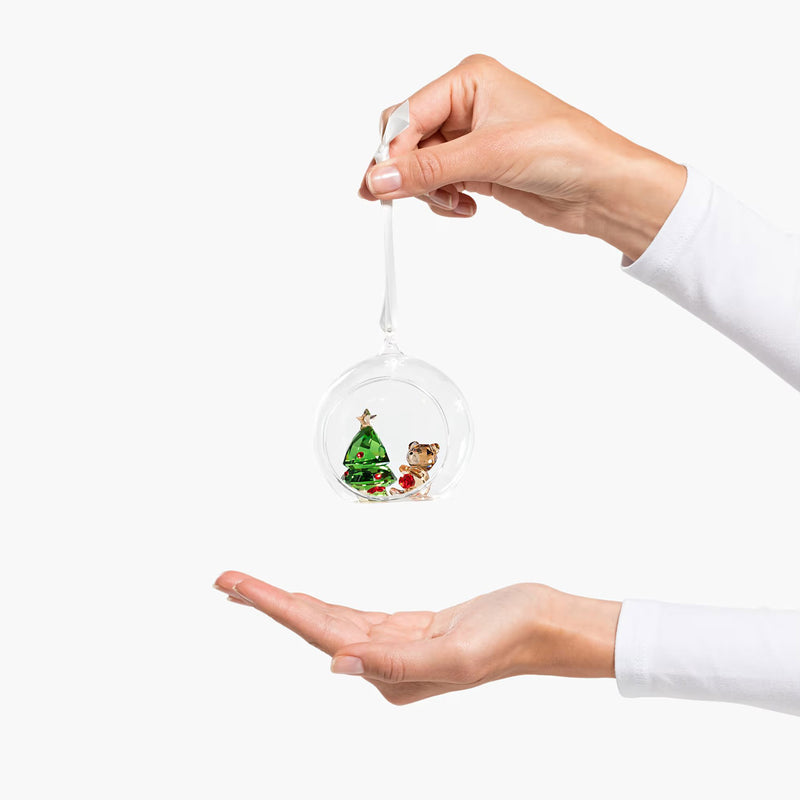 Swarovski Ball Ornament, Christmas Scene