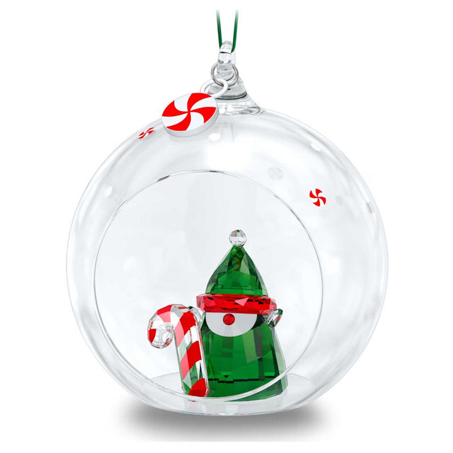 Swarovski Holiday Cheers Santa’s Elf Ball Ornament
