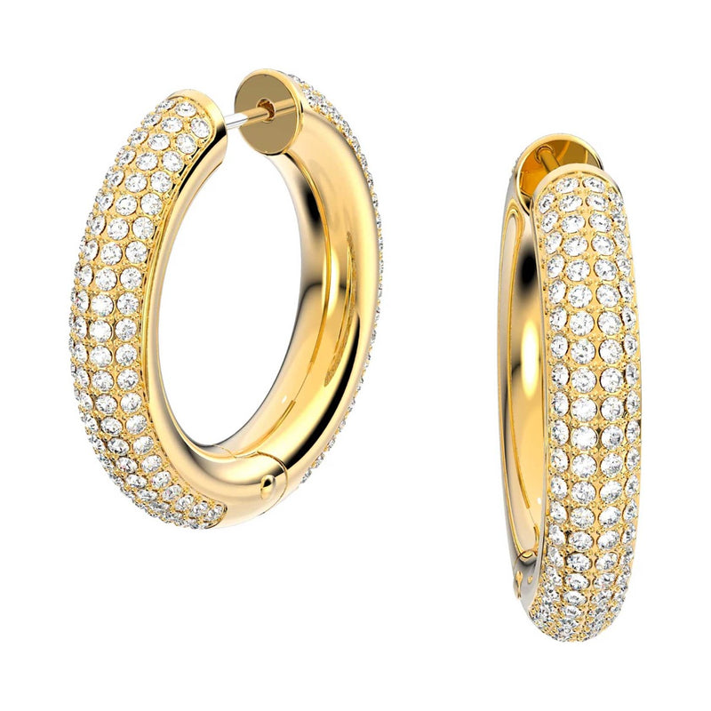 Swarovski Dextera Hoop Earrings, White
