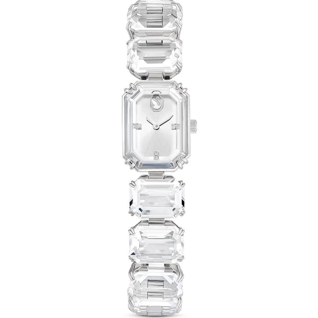 Swarovski Watch, Octagon cut bracelet, White, Stainless Steel