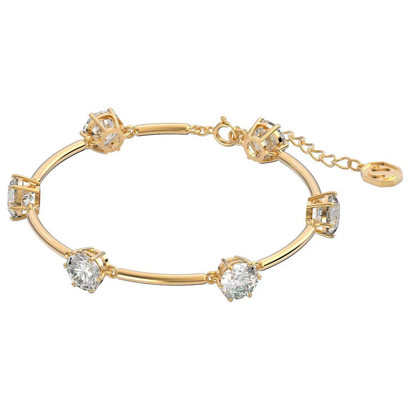 Swarovski Constella Bracelet, White, Gold-Tone Plated