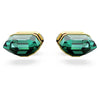 Swarovski Lucent Stud Earrings, Green, Gold-tone plated