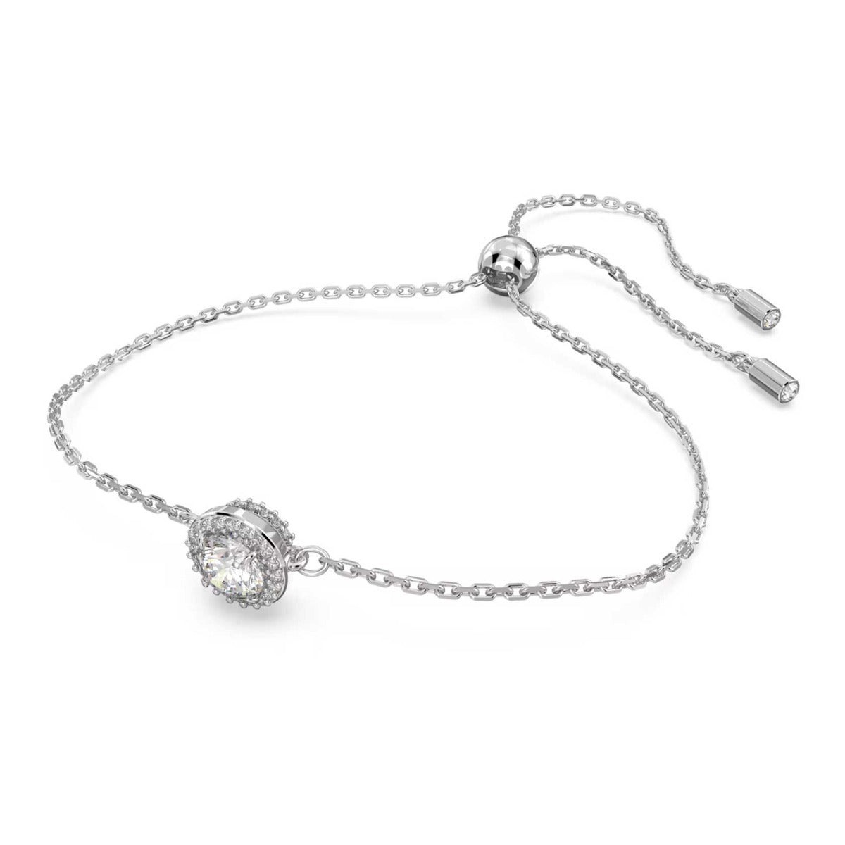 Swarovski Constella Bracelet, Round cut, Pave, White, Rhodium plated ...