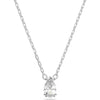 Swarovski Millenia pendant, Pear cut, White, Rhodium plated