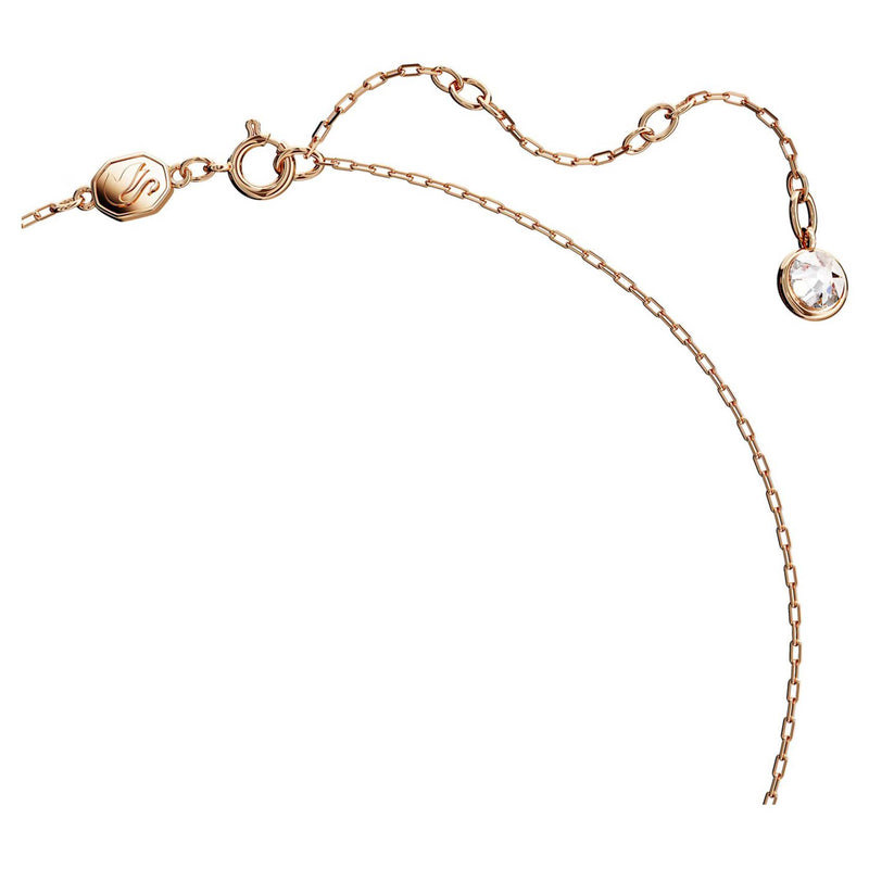 Swarovski Iconic Swan Pendant, Swan, Small, White, Rose gold-tone Plated