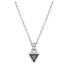 Swarovski Stilla Pendant, Triangle Cut, Grey, Rhodium Plated