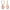 Swarovski Millenia Drop Earrings, Octagon Cut, Pink, Rose Gold-tone Plated
