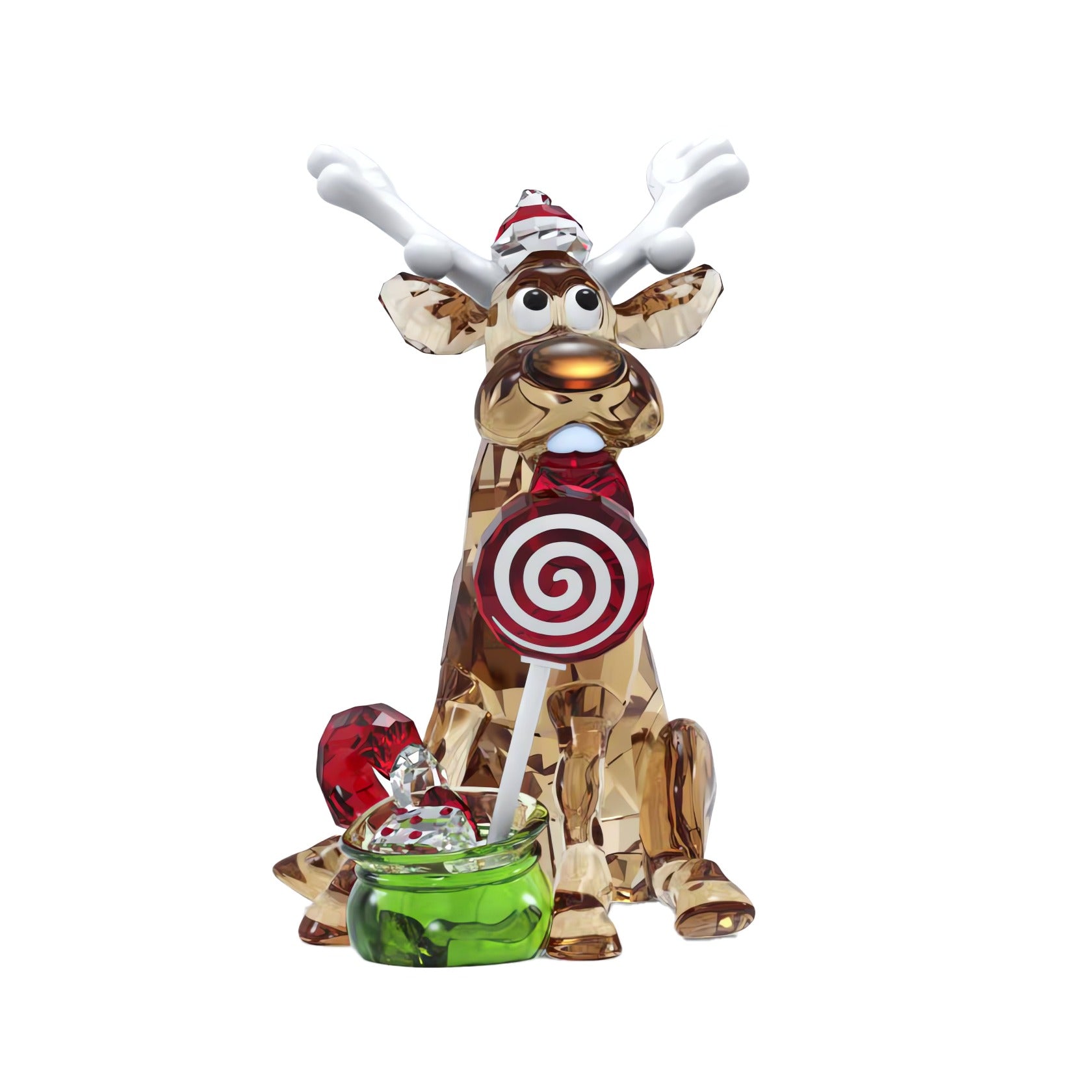 Swarovski Reindeer Ornament – David Shuttle Ltd