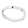 Swarovski Dextera Bangle, Medium, Octagon Shape, White, Rhodium Plated