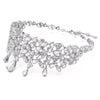 Swarovski Mesmera choker, Mixed cuts, White, Rhodium plated