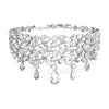 Swarovski Mesmera choker, Mixed cuts, White, Rhodium plated