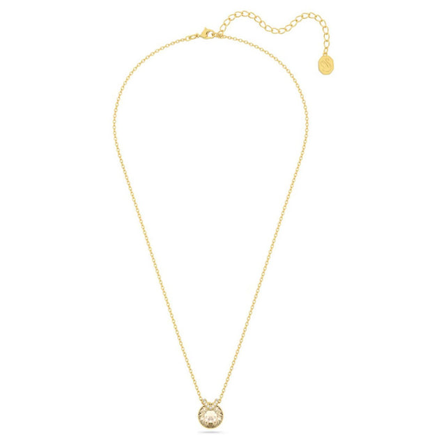 Swarovski Bella V Pendant, Round Cut, Gold tone, Gold-tone Plated
