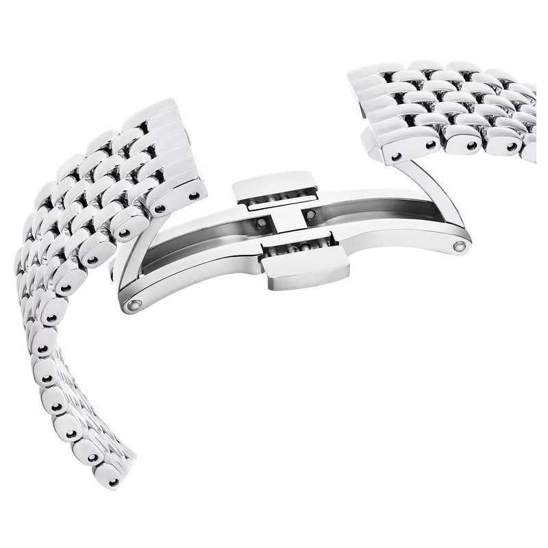 Swarovski Certa silver watch, Swiss Made, Metal bracelet, Silver tone, Stainless steel