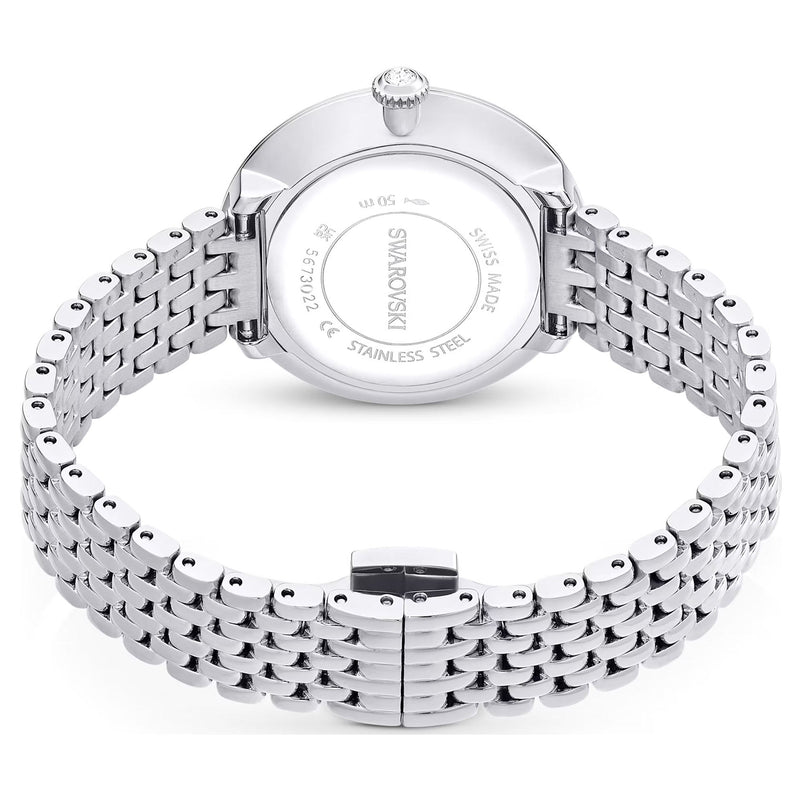 Swarovski Certa silver watch, Swiss Made, Metal bracelet, Silver tone, Stainless steel