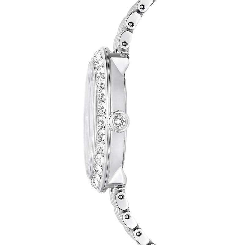 Swarovski Certa silver watch, Swiss Made, Metal bracelet, Silver tone, Stainless steel