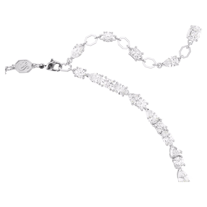 Swarovski Mesmera Set, Mixed cuts, White, Rhodium plated