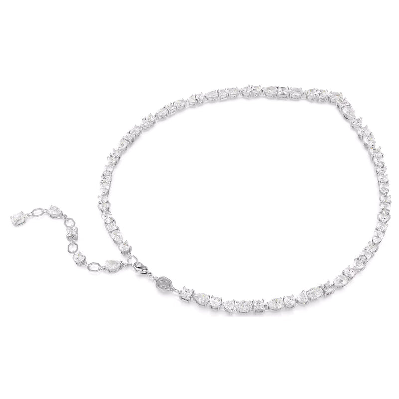 Swarovski Mesmera Set, Mixed cuts, White, Rhodium plated