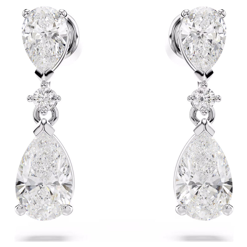 Swarovski Mesmera Set, Mixed cuts, White, Rhodium plated