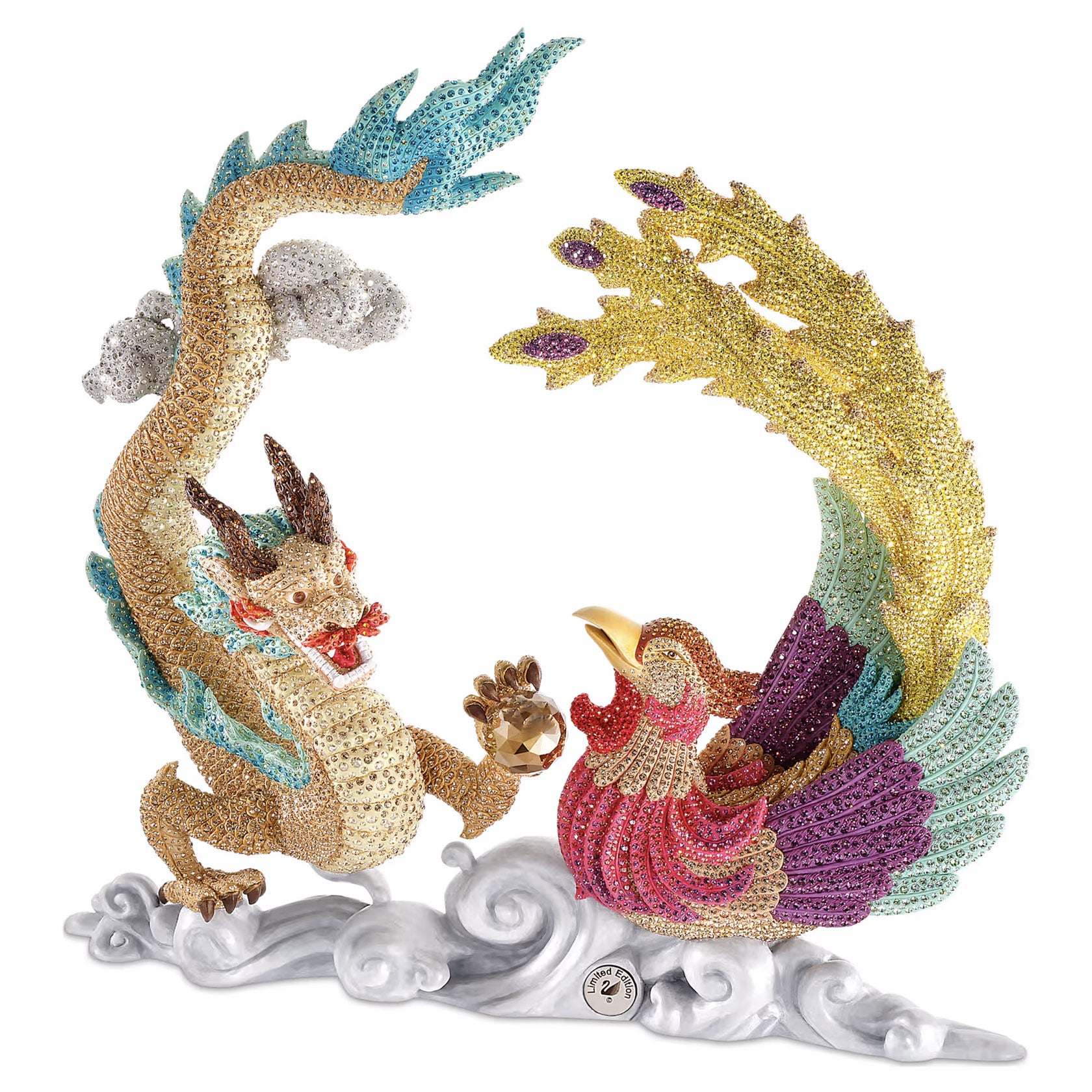 Swarovski Myriad Dragon and Phoenix – David Shuttle Ltd