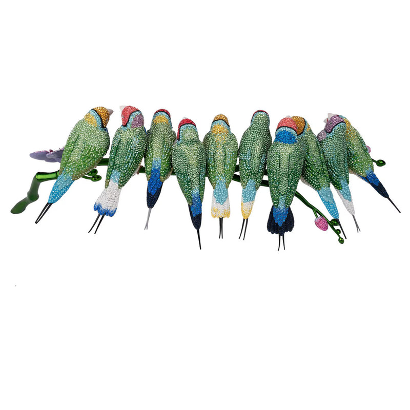Swarovski Crystal Myriad Gouldian Finches